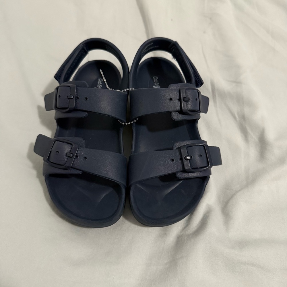 Cat & Jack Navy Buckle Sandals